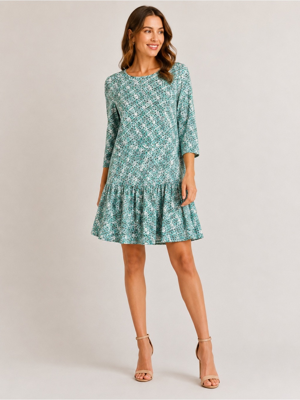 Reiss abstract Geometric Neon Dot Mini Dress size 12